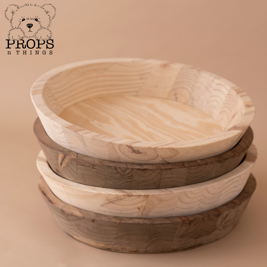 Round Wooden Bowl