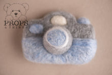 Load image into Gallery viewer, Felted Camera Baby Blue