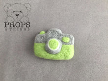 Load image into Gallery viewer, Felted Camera Light Green