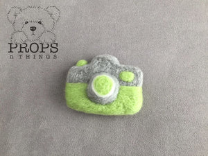 Felted Camera Light Green